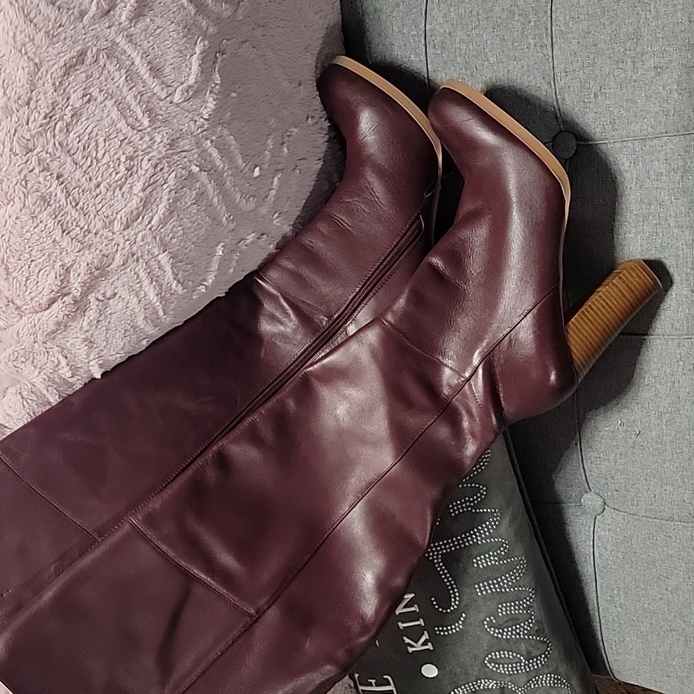 Over Knee boot Burgundy